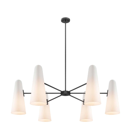 Beacon 6-Light Chandelier in Opal Black