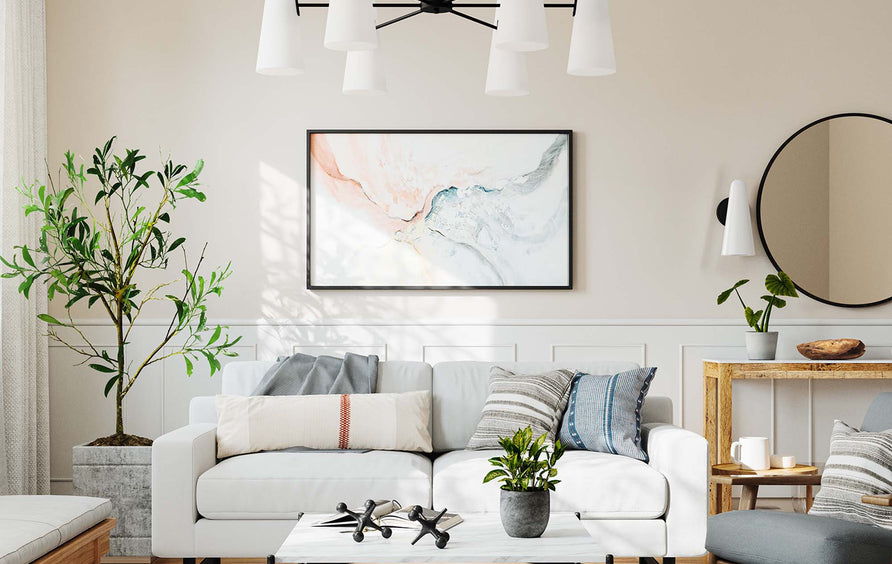 Tova 6-Light Chandelier in Opal Black