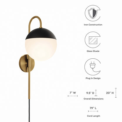 Stellar 1-Light Wall Sconce by Furniture for America
