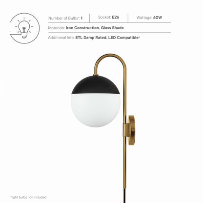 Stellar 1-Light Wall Sconce by Furniture for America