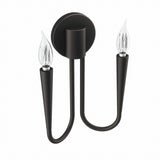 Stryn 2-Light Wall Sconce in Black