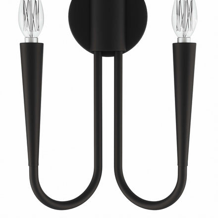Penrose 2-Light Wall Sconce in Black