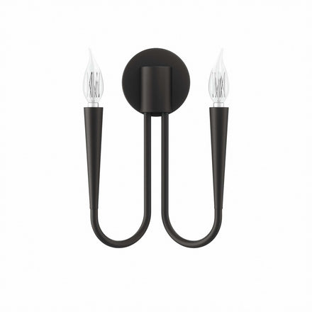 Penrose 2-Light Wall Sconce in Black