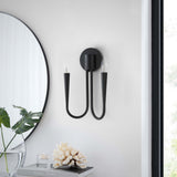 Stryn 2-Light Wall Sconce in Black