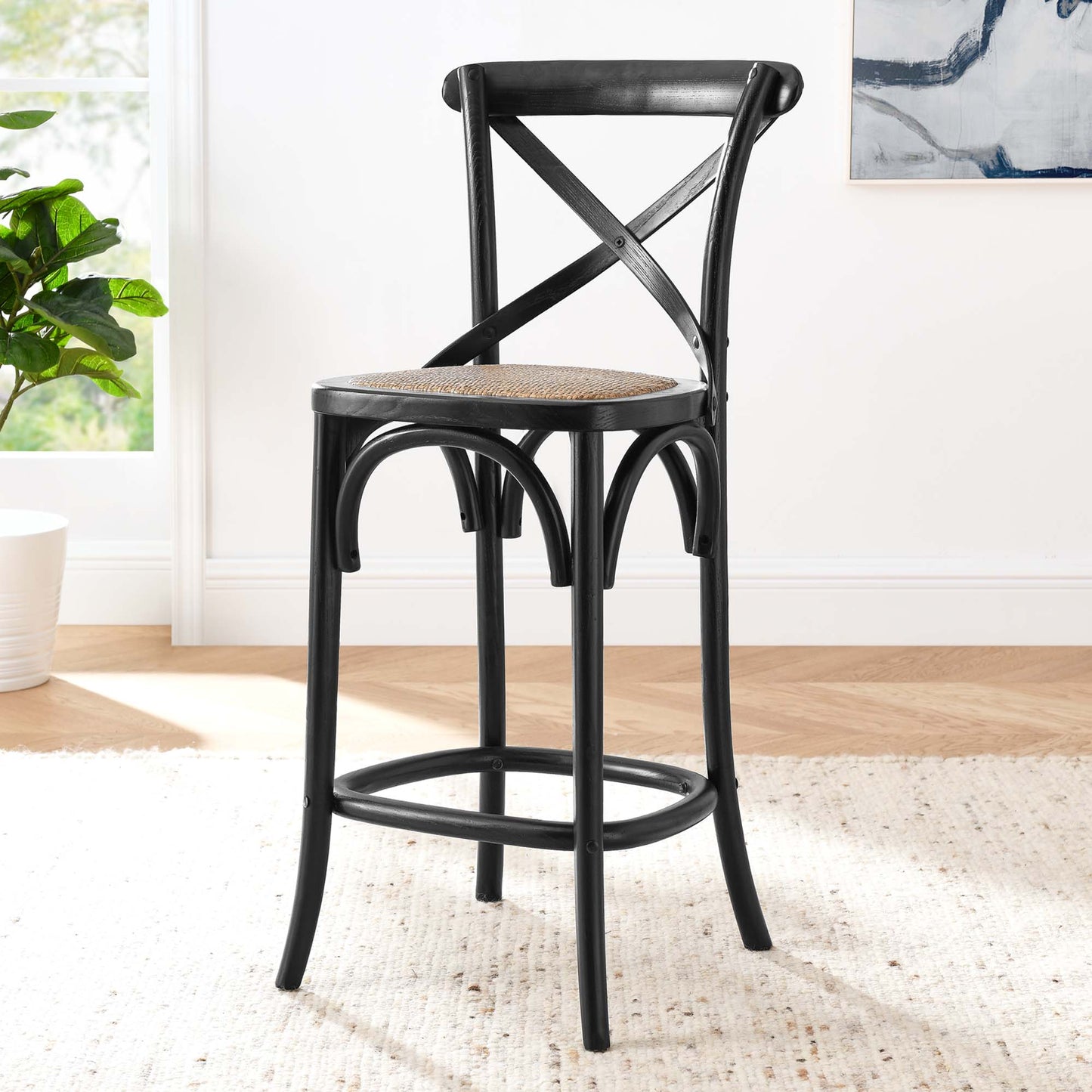 Juniper Counter Stool in Black