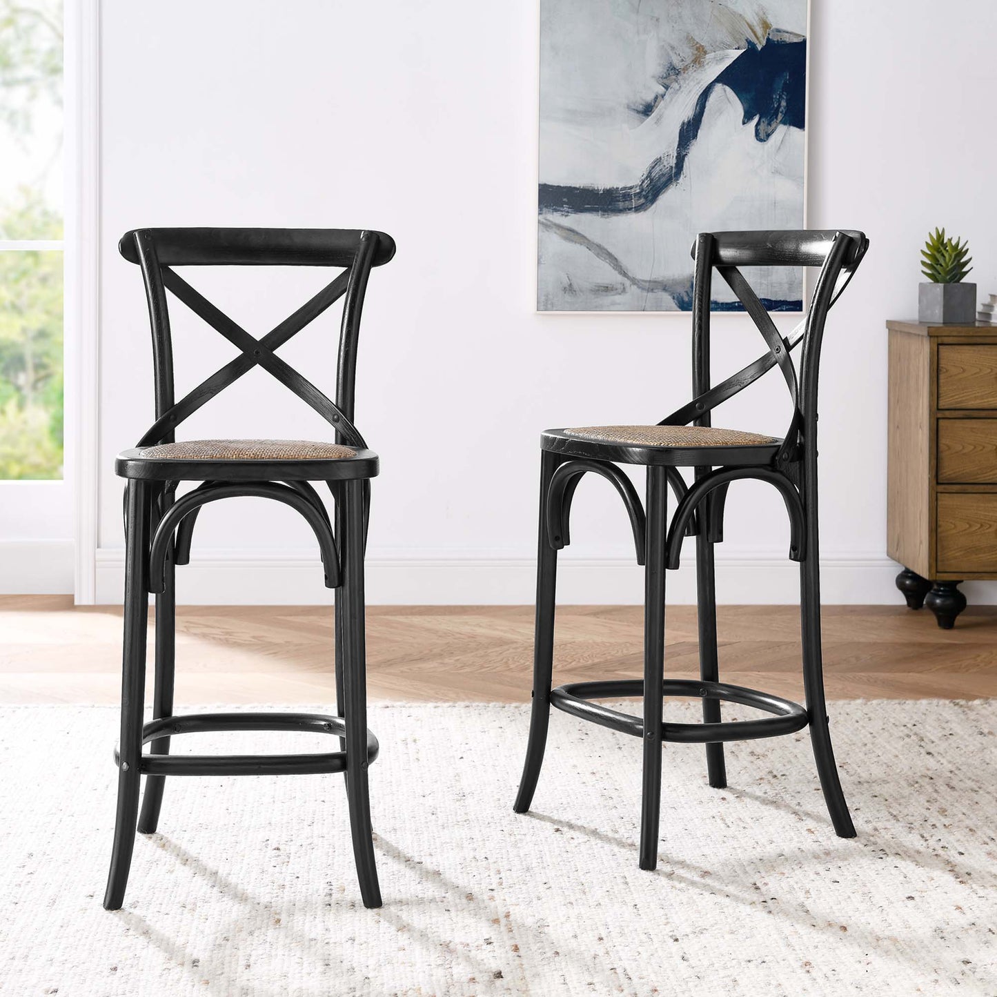 Juniper Counter Stool in Black