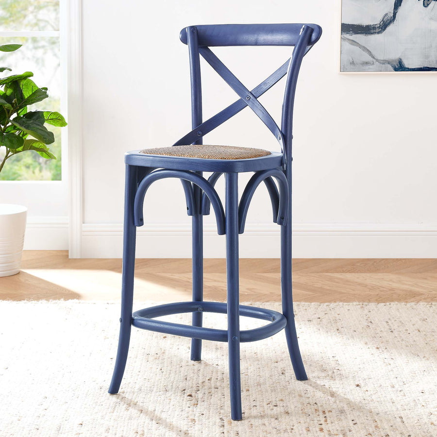 Juniper Counter Stool in Midnight Blue