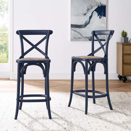 Gear Counter Stool in Midnight Blue