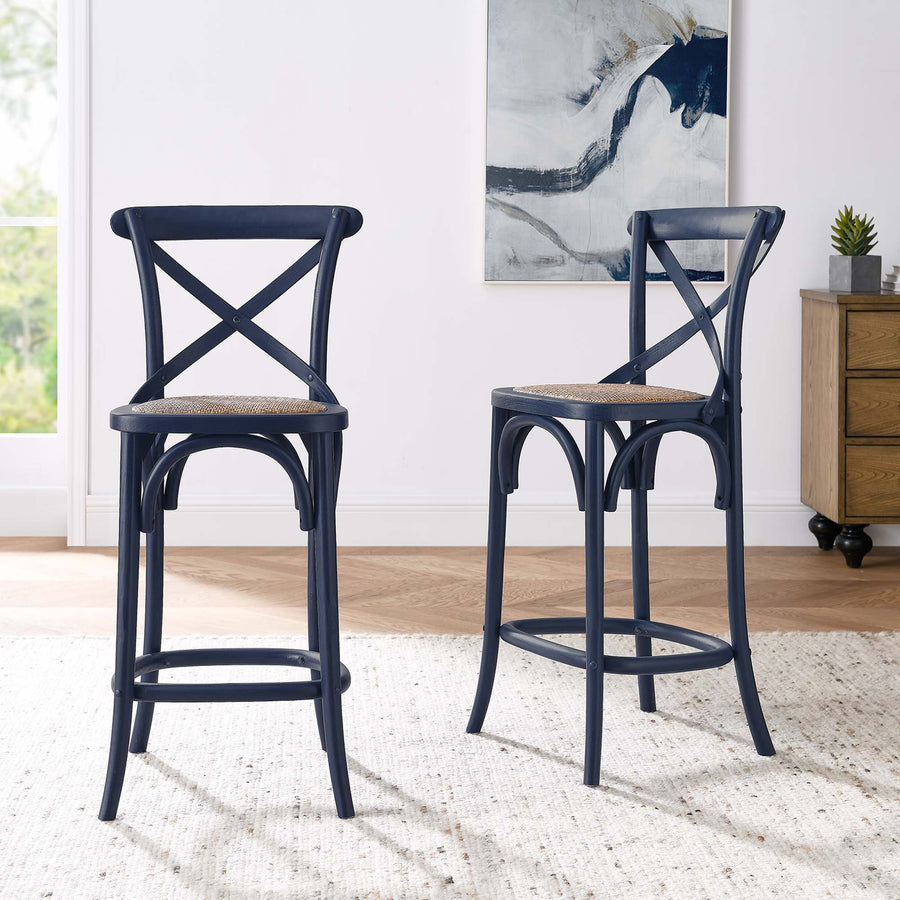 Juniper Counter Stool in Midnight Blue