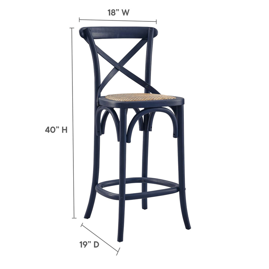 Juniper Counter Stool in Midnight Blue