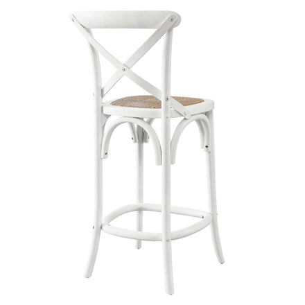 Gear Counter Stool in White