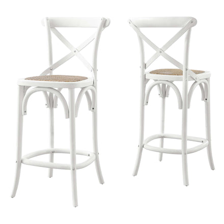 Gear Counter Stool in White