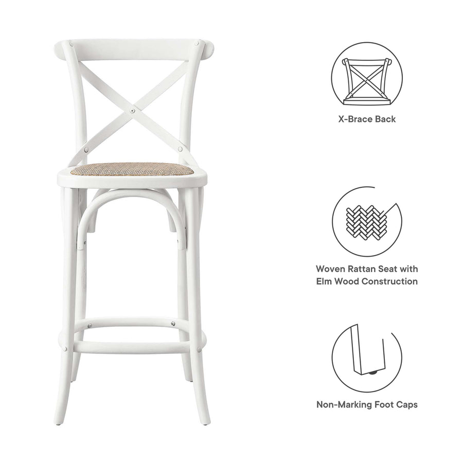 Juniper Counter Stool in White