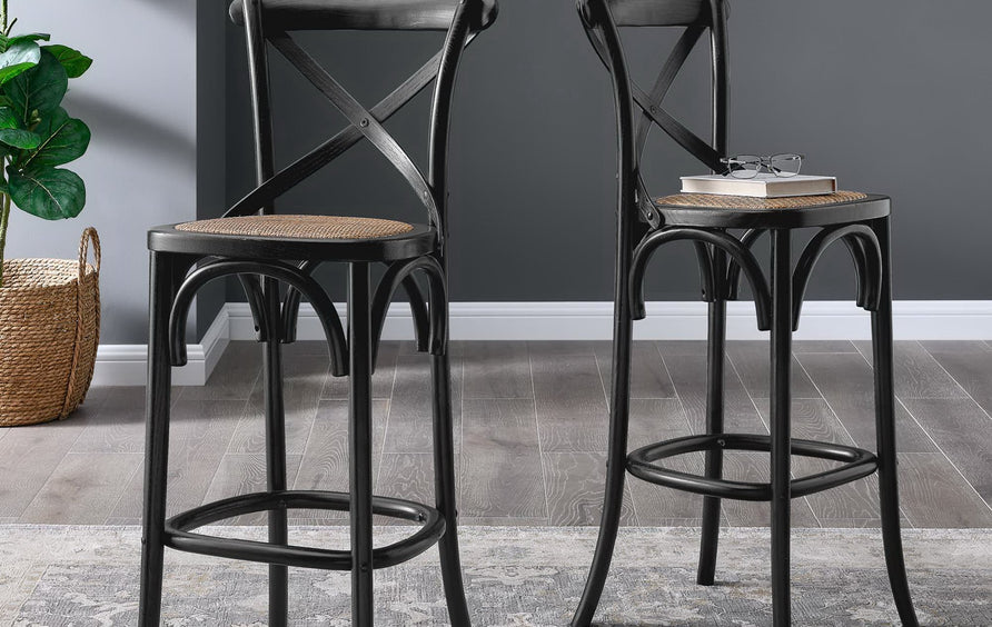 Juniper Bar Stool in Black