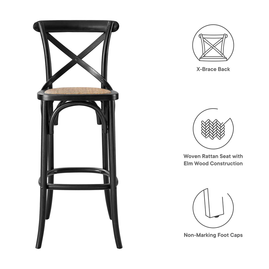 Juniper Bar Stool in Black