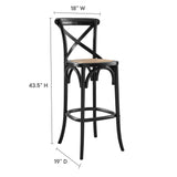 Juniper Bar Stool in Black