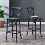 Juniper Bar Stool in Midnight Blue