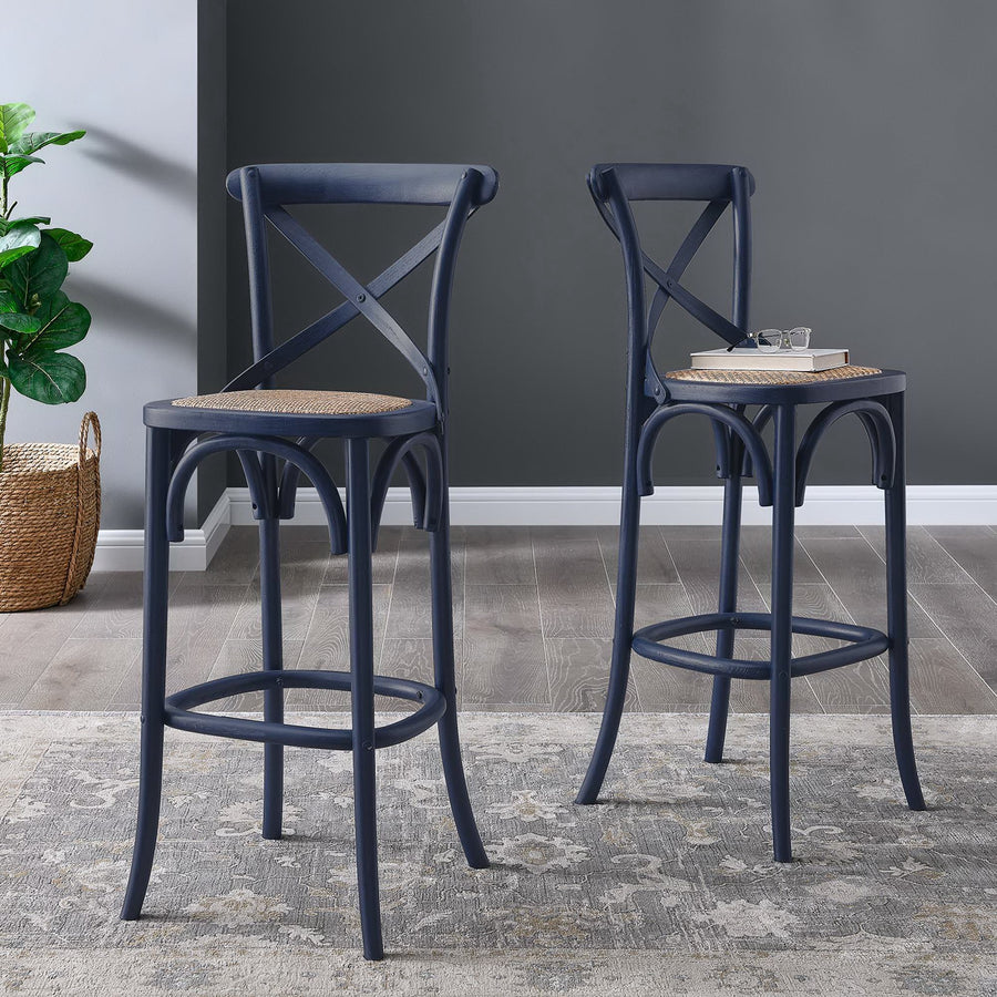 Juniper Bar Stool in Midnight Blue