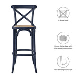 Juniper Bar Stool in Midnight Blue