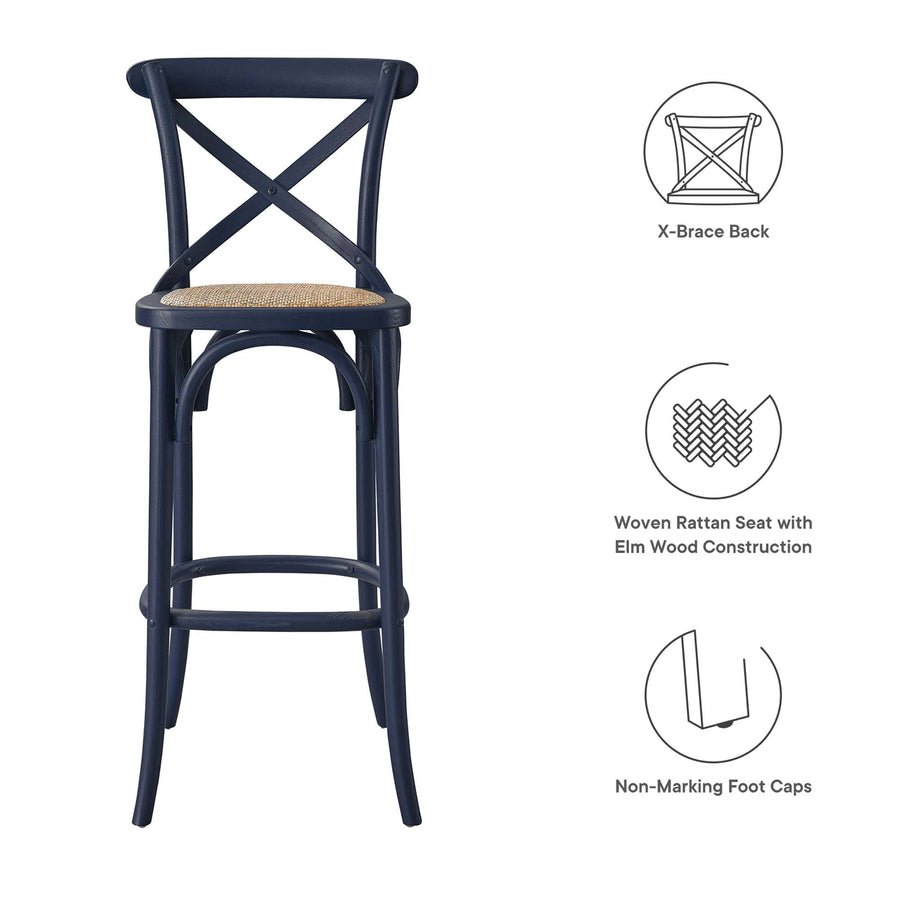 Juniper Bar Stool in Midnight Blue