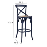 Juniper Bar Stool in Midnight Blue