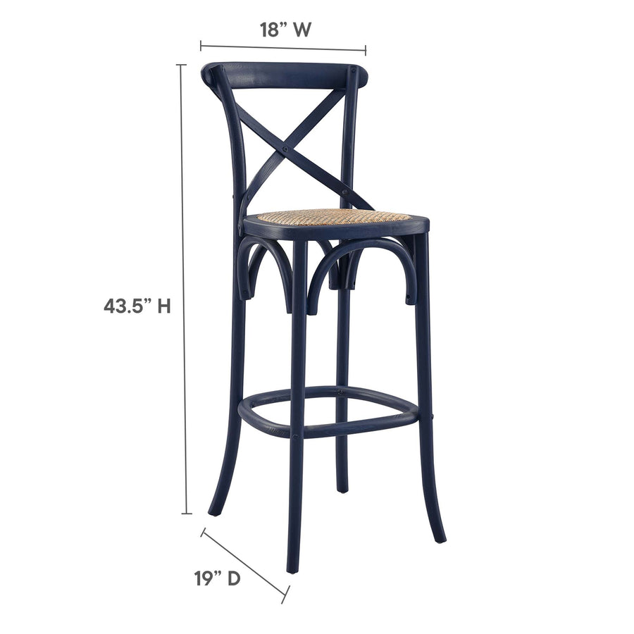 Juniper Bar Stool in Midnight Blue