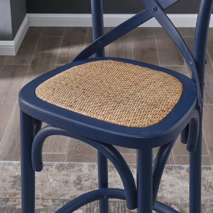 Juniper Bar Stool in Midnight Blue
