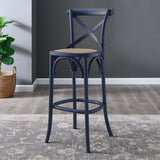 Juniper Bar Stool in Midnight Blue