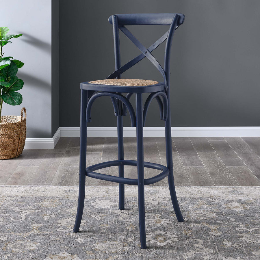 Juniper Bar Stool in Midnight Blue