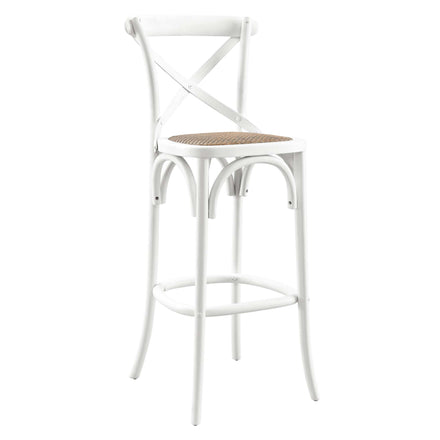 Gear Bar Stool in White