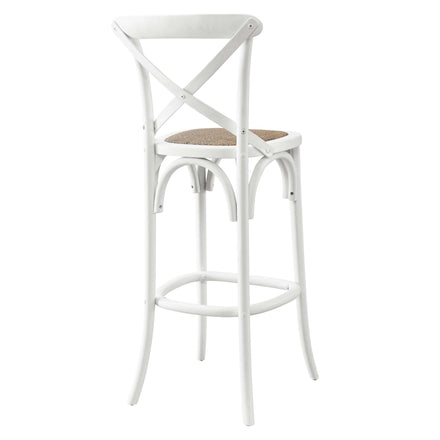 Gear Bar Stool in White
