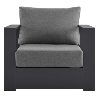 Tahoe Outdoor Patio Powder-Coated Aluminum Armchair by Furniture For America