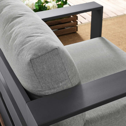 Tahoe Outdoor Patio Powder-Coated Aluminum Armchair by Furniture For America