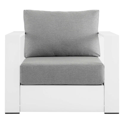 Tahoe Outdoor Patio Powder-Coated Aluminum Armchair by Furniture For America