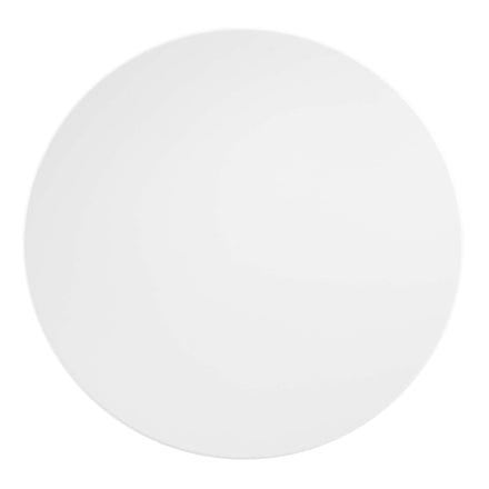 Lippa 20" Round Wood Side Table in White White