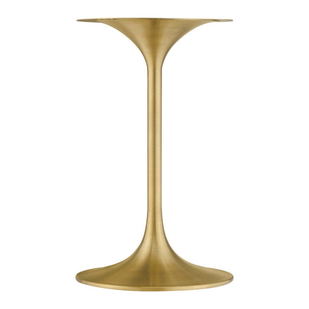 Lippa 20" Round Wood Side Table in Gold Walnut