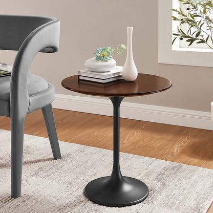 Lippa 20" Round Wood Side Table by Furniture For America