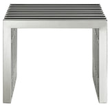 Fenn Small Stainless Steel Bench in Silver