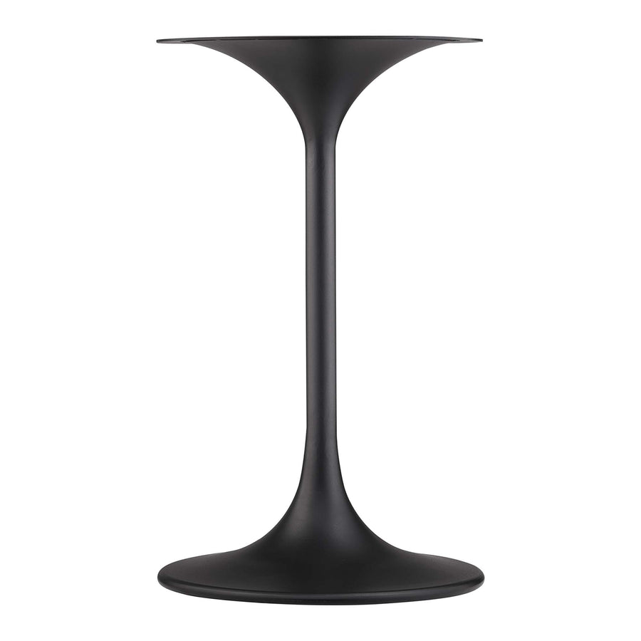 Lumen 20" Round Faux Marble Side Table in Black White