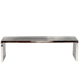 Fenn Large Stainless Steel Bench in Silver