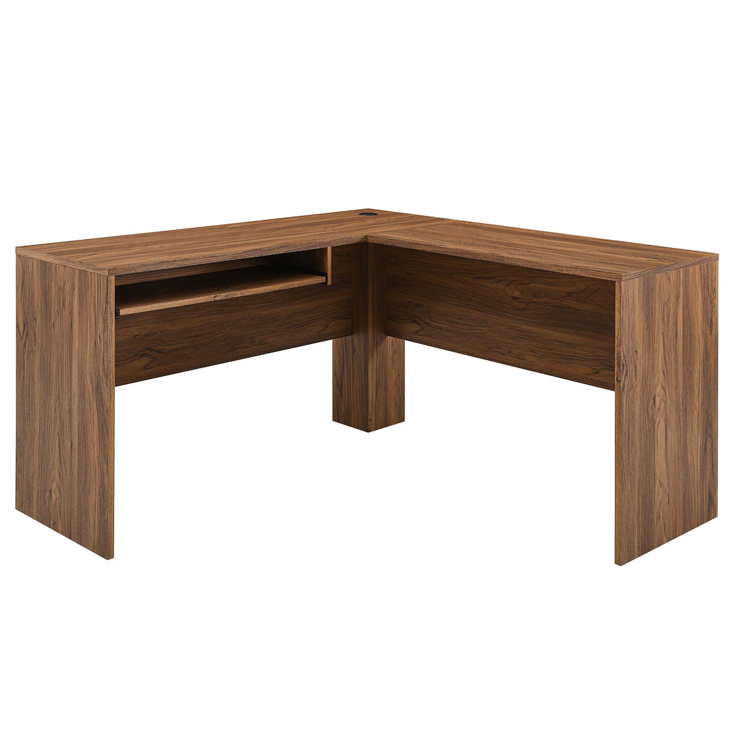 Venture L-Shaped Wood Office Desk by Furniture for America