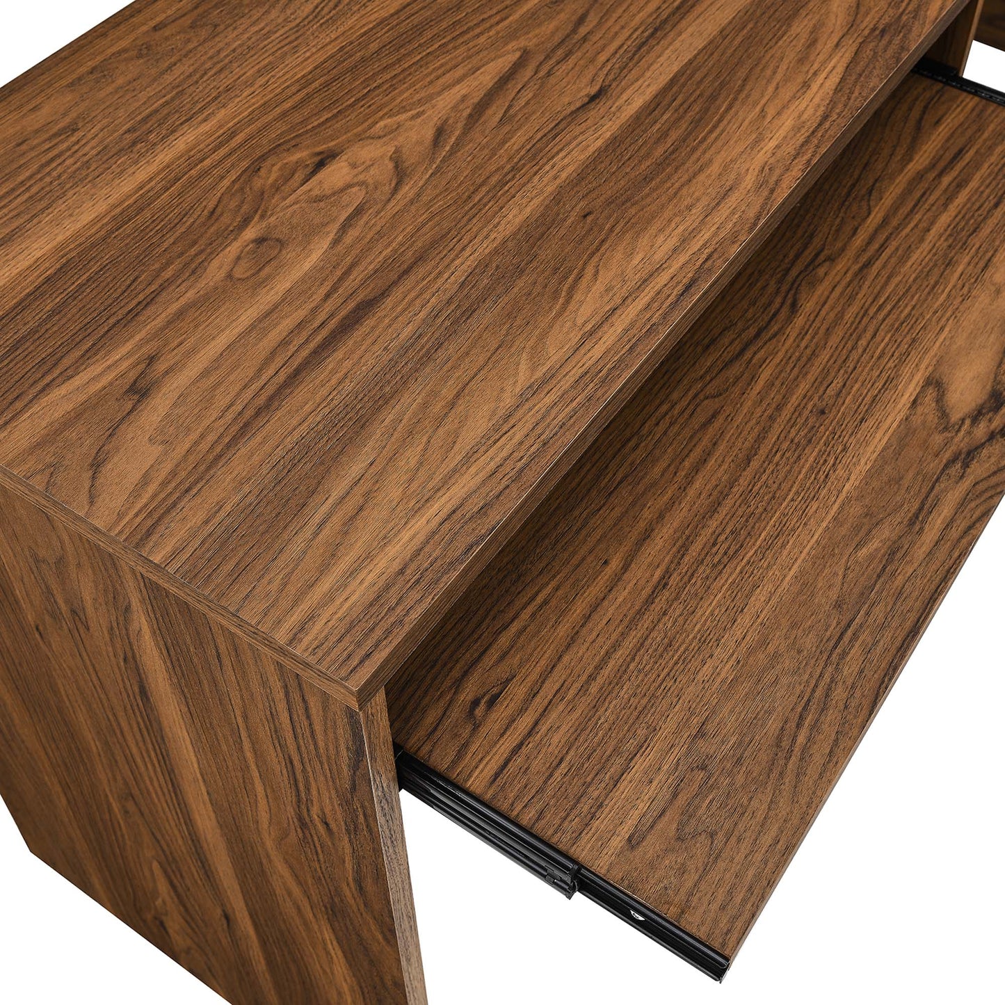 Venture L-Shaped Wood Office Desk by Furniture for America