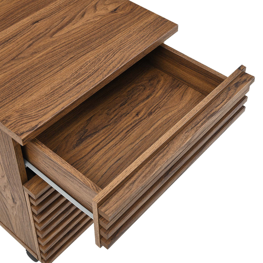 Vera Wood File Cabinet in Walnut