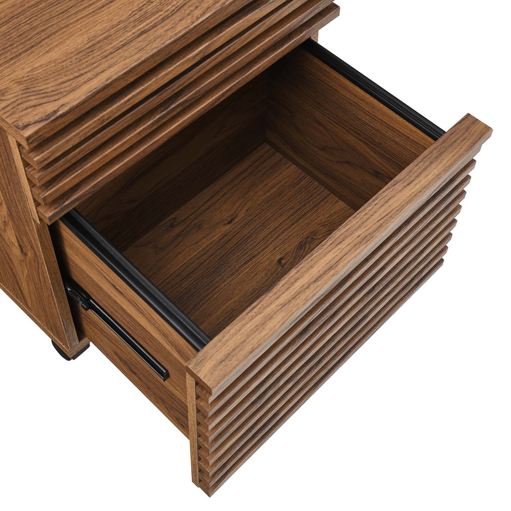 Render Wood File Cabinet by Furniture for America