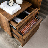 Vera Wood File Cabinet in Walnut