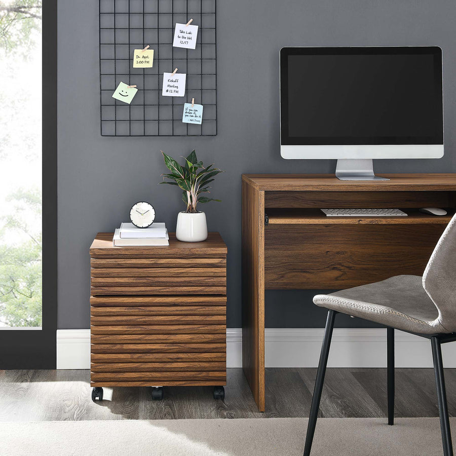 Vera Wood File Cabinet in Walnut