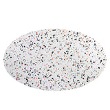 Lumen 60" Oval Terrazzo Dining Table in White White