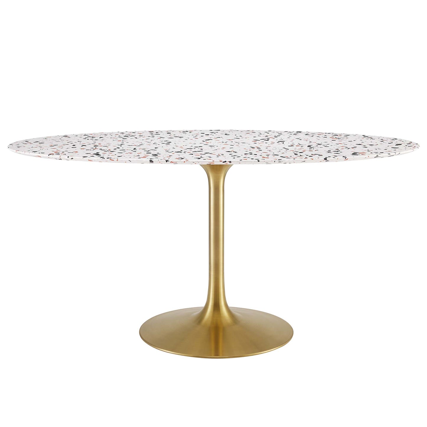 Lippa 60" Oval Terrazzo Dining Table by Furniture For America