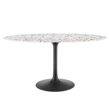 Lippa 60" Oval Terrazzo Dining Table by Furniture For America