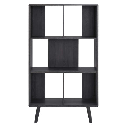 Transmit 5 Shelf Wood Grain Bookcase by Furniture For America